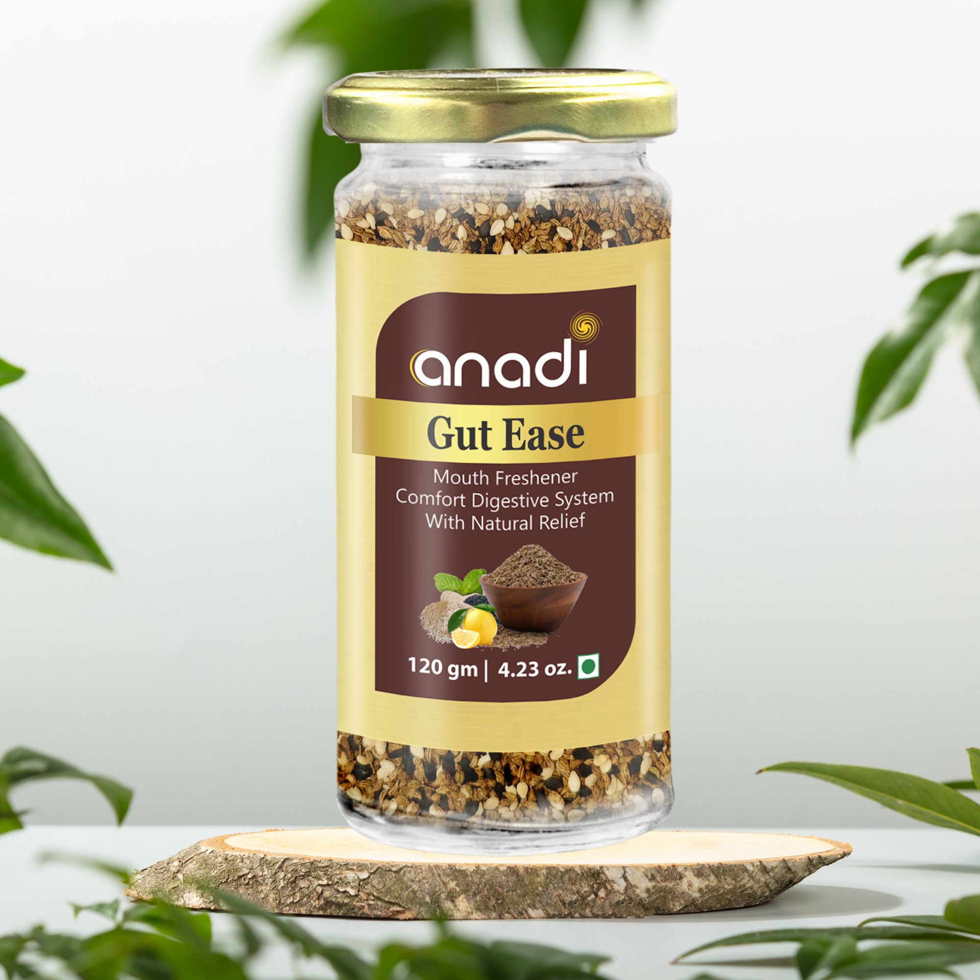 Gut Ease 120 gm | Roasted Ajwain Mukhwas | Digestive Aid | Ancient Mouth Freshener