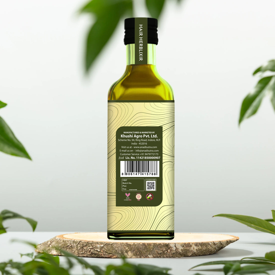 Herblixir Hair Oil 20 ml | 100% Pure Cold Crushed Oil |  Nature’s Deep Nourishment for Healthier Shine