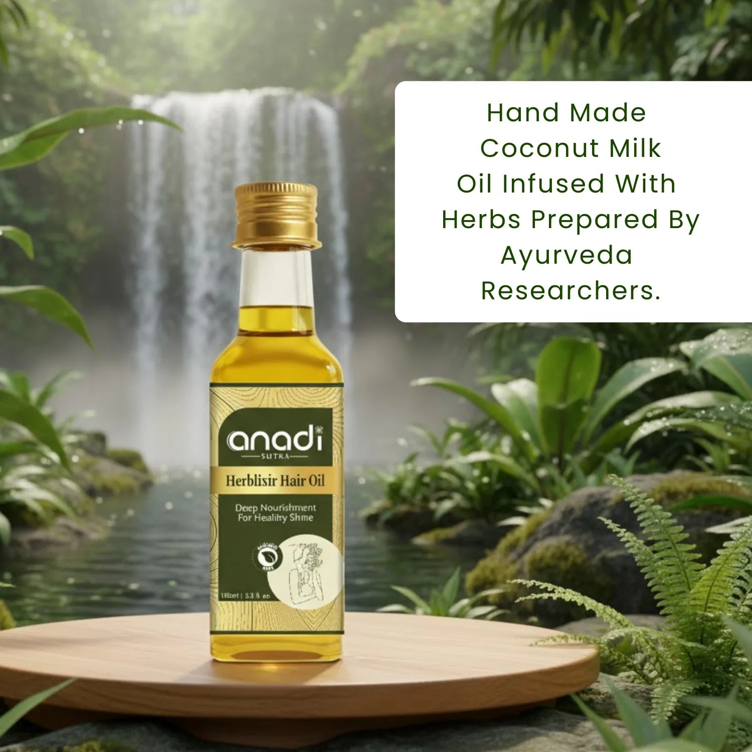 Herblixir Hair Oil 20 ml | 100% Pure Cold Crushed Oil |  Nature’s Deep Nourishment for Healthier Shine