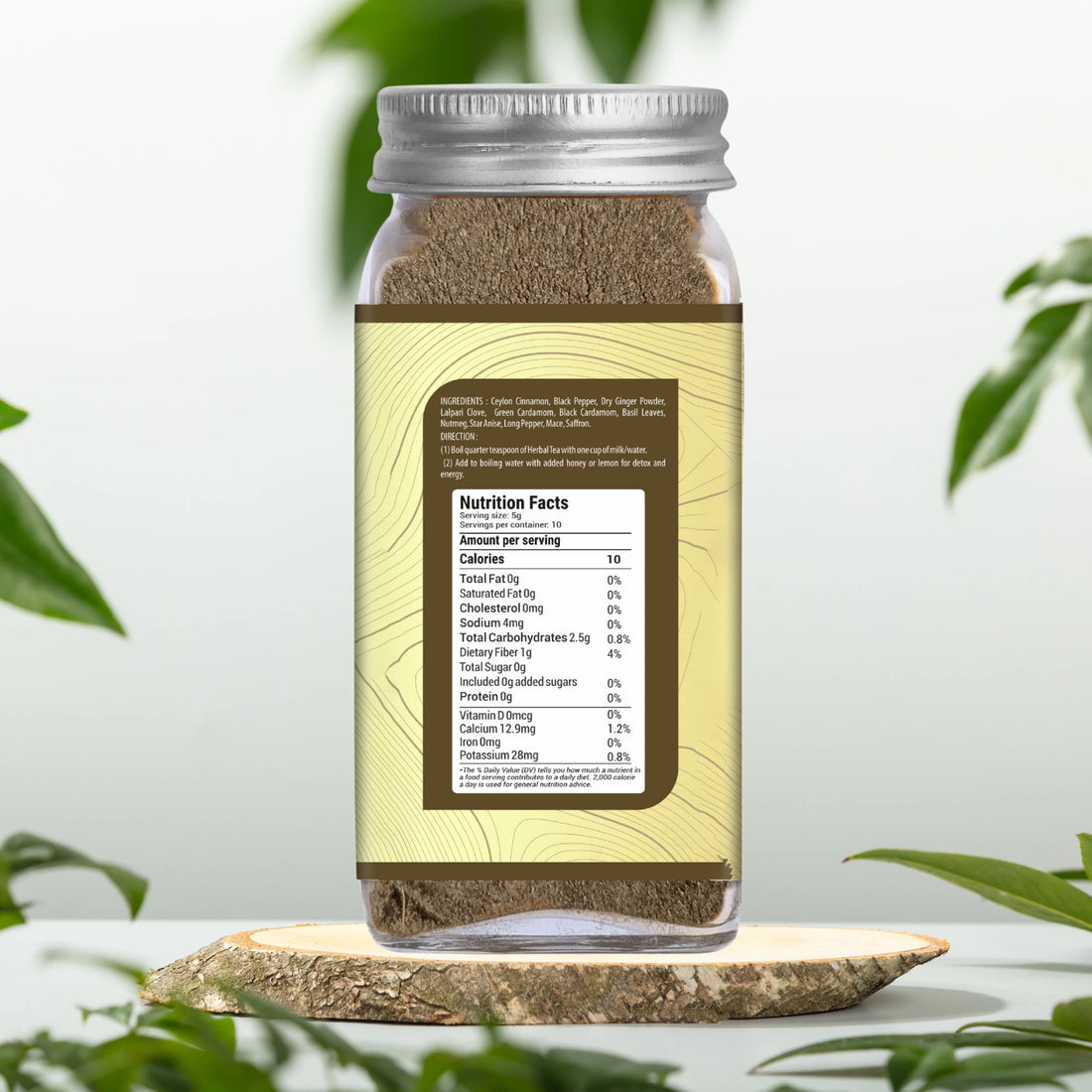 Hydromilky Herbal Tea 50 gm | Green Tea Online | Caffeine Free Kadha with Tulsi, Ginger, Saffron & Ceylon Cinnamon | Ayurvedic Style Herbal Infusion | No Preservatives | Immunity kadha spice tea