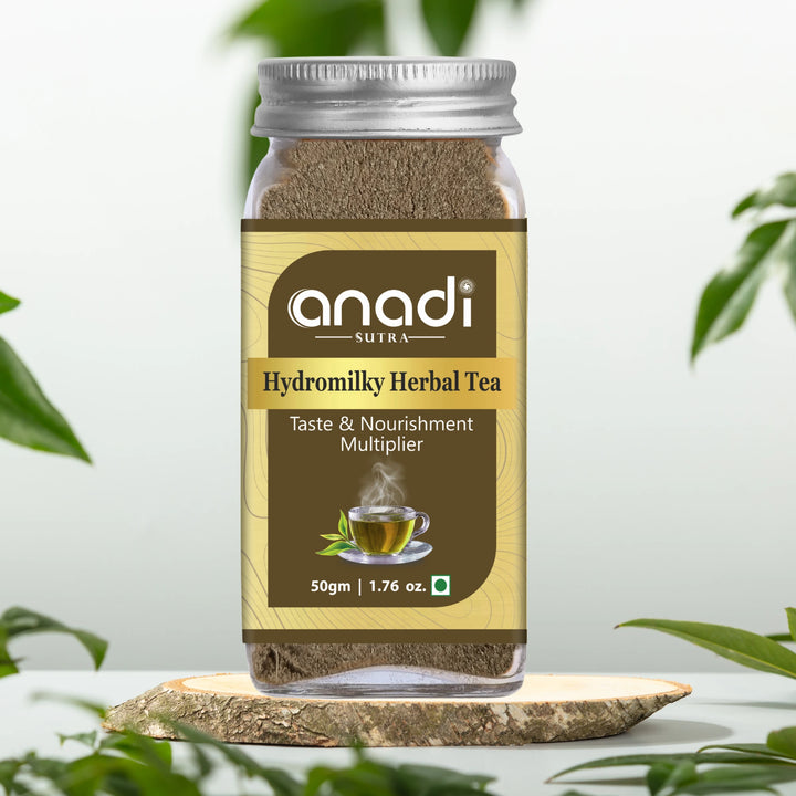 Hydromilky Herbal Tea 50 gm | Green Tea Online | Caffeine Free Kadha with Tulsi, Ginger, Saffron & Ceylon Cinnamon | Ayurvedic Style Herbal Infusion | No Preservatives | Immunity kadha spice tea