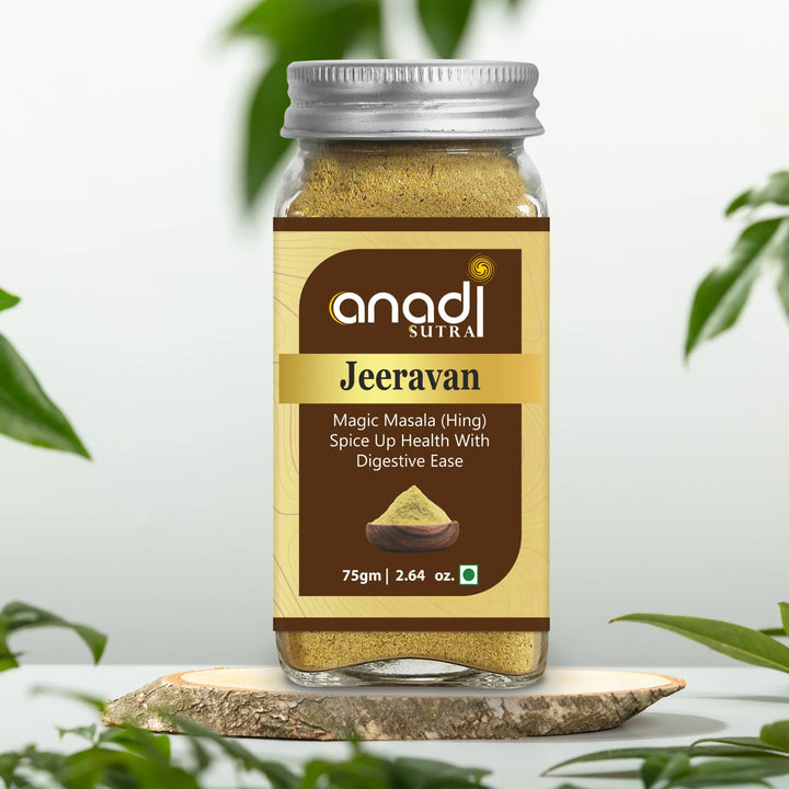 Jeeravan Hing 75 gm | Culinary Treasure | No Red Chili No White Salt No Cassia | Goodness of Hing | Aid Digestion, Balances Doshas, Enhances Metabolism