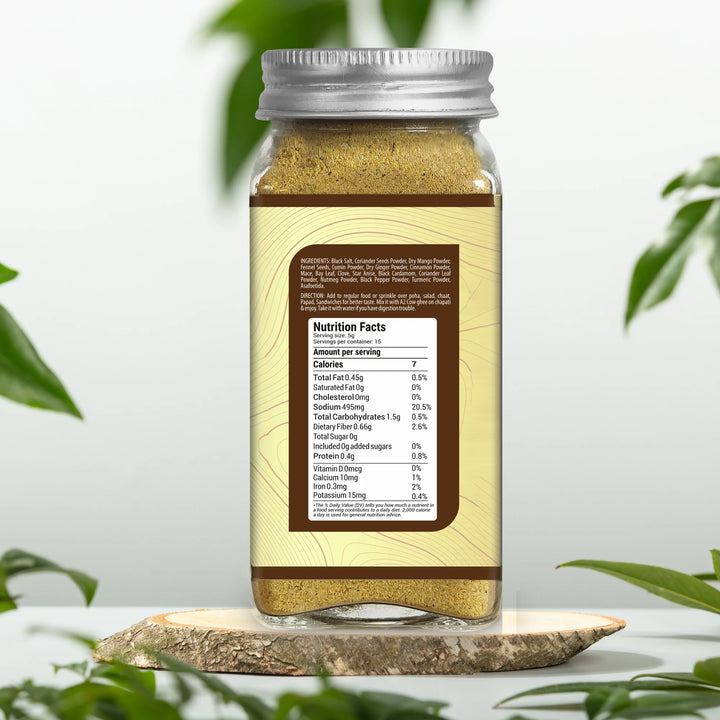 Jeeravan Hing 75 gm | Culinary Treasure | No Red Chili No White Salt No Cassia | Goodness of Hing | Aid Digestion, Balances Doshas, Enhances Metabolism