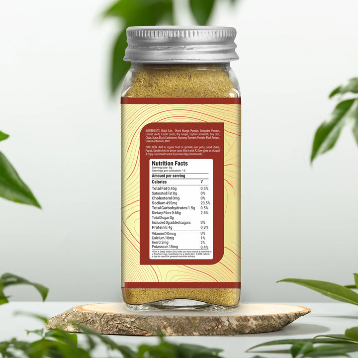 Jeeravan Mint 75 gm | Culinary Treasure | No Red Chili No White Salt No Cassia | Goodness of Mint | Aid Digestion, Balances Doshas, Enhances Metabolism