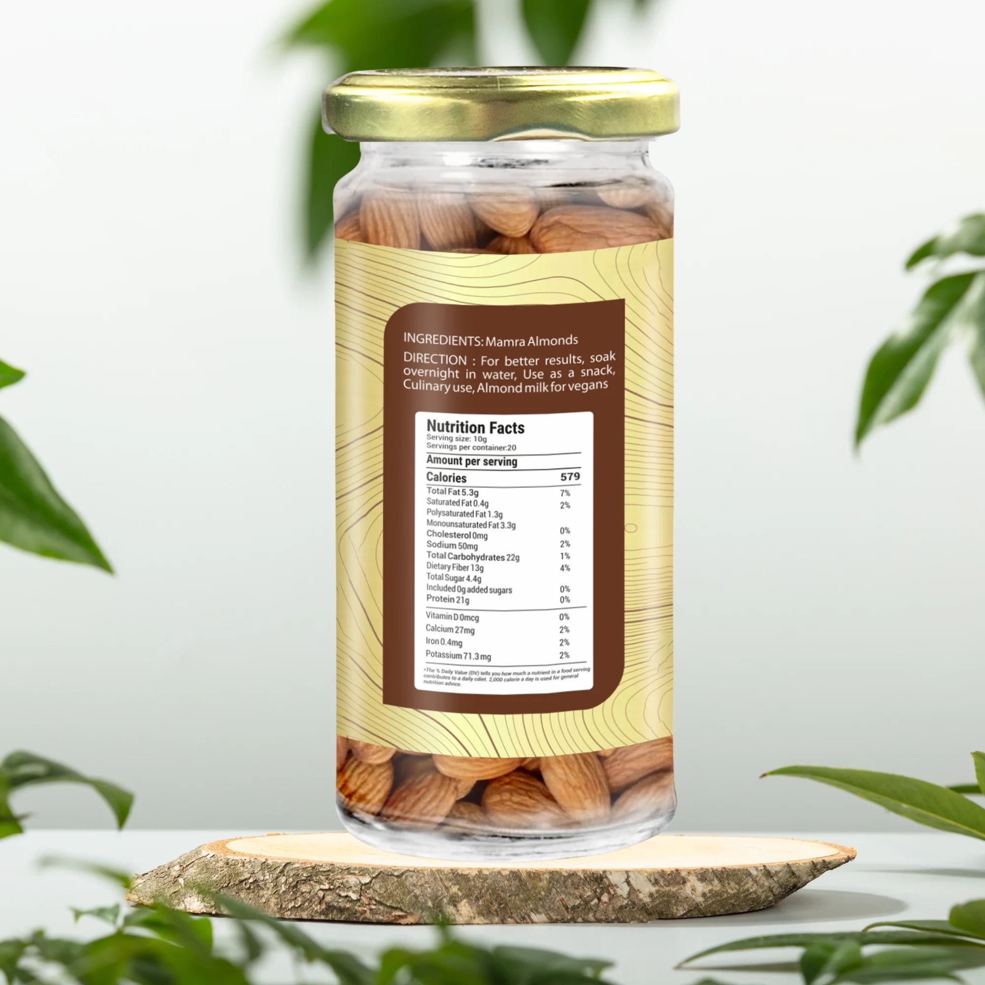 Indian Almonds 120 gm | Kashmiri Mamra Badam | High Oil Content | Memory Booster | Aids in Weight Loss