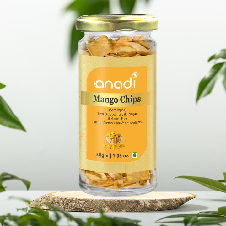 Mango Chips 30 gm | Freeze Dried | 100% Natural Aam Chips | No Added Sugar | Vegan & Gluten-Free