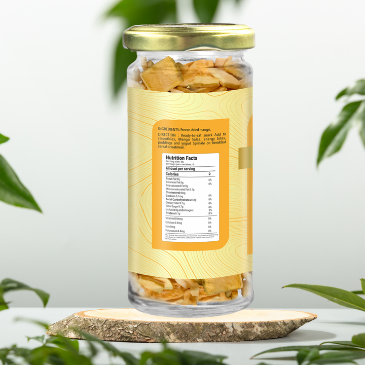 Mango Chips 30 gm | Freeze Dried | 100% Natural Aam Chips | No Added Sugar | Vegan & Gluten-Free