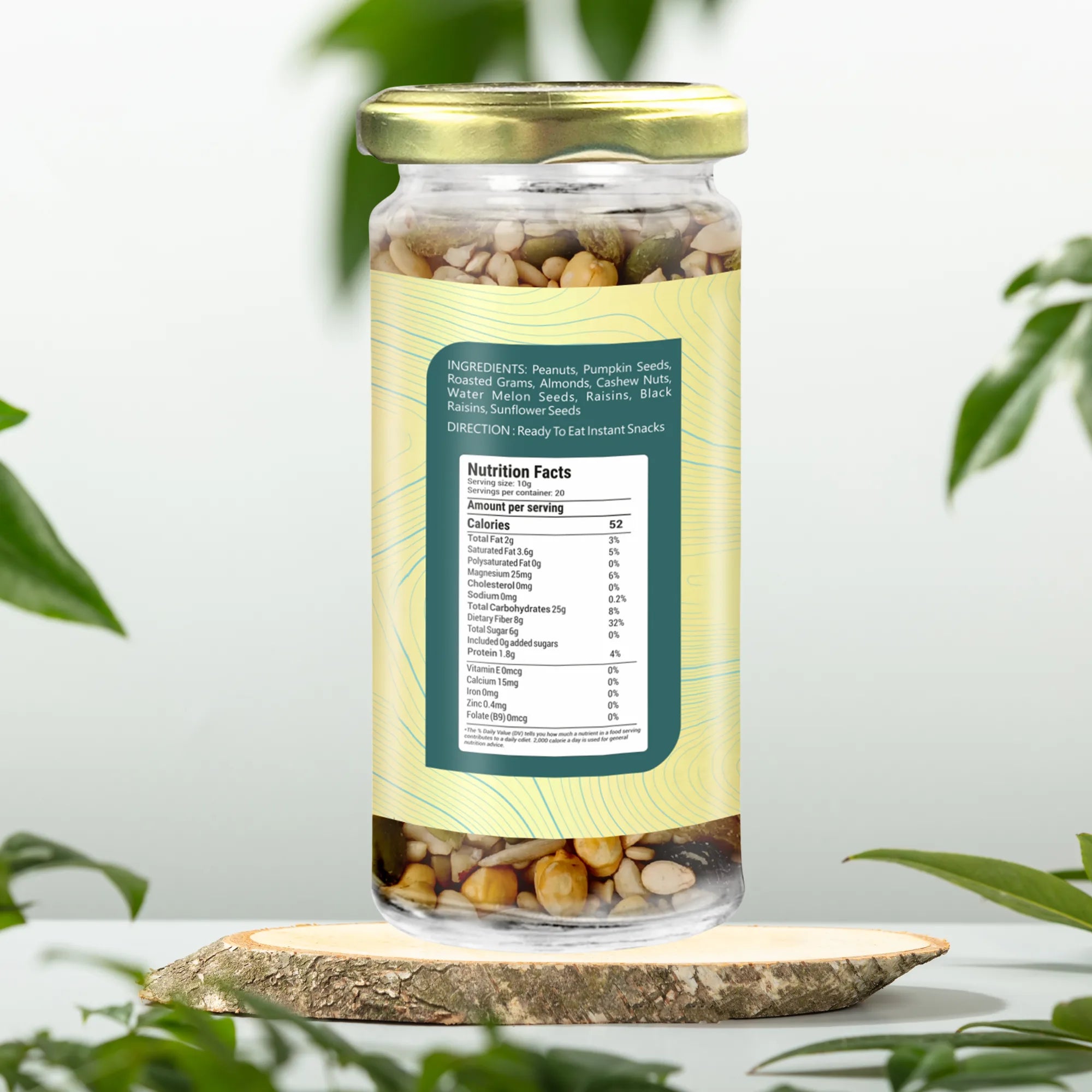 Nutri Seeds 100 gm | 9 powerful seeds, nuts, and dry fruits | Guilt Free Healthy Snack | Vegan & Gluten Free