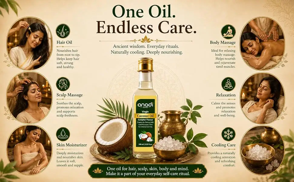 Virgin Coconut Camphor Oil | 20 ml | 100 ml