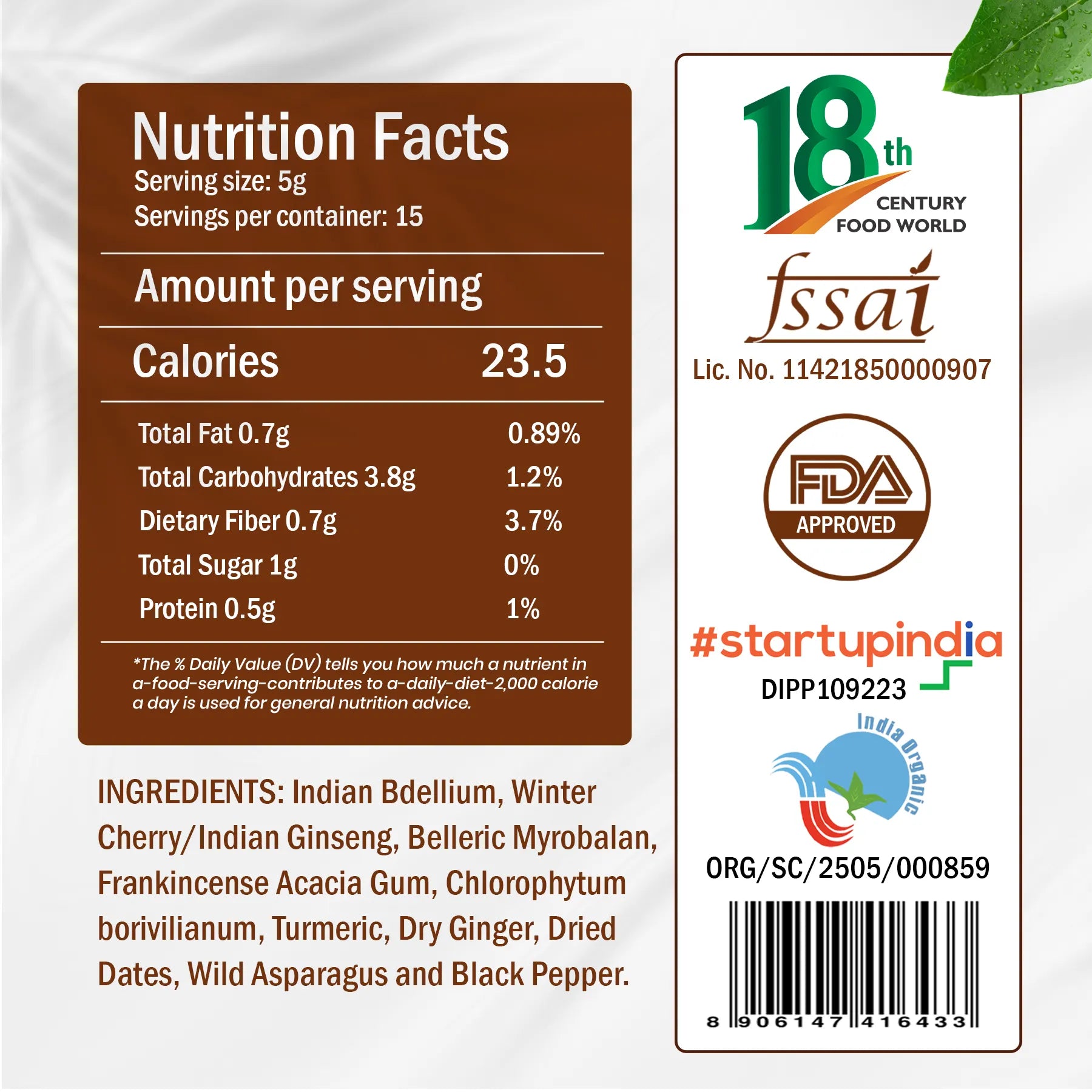 Ortho Delight Herbal Powder 100g | Boswellia Serrata & Turmeric Blend | Whole Herb Formula (No Extracts) | Mobility Support | Plant-Based Joint Care for Men & Women