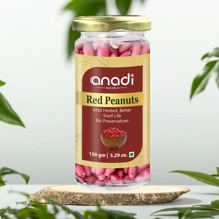 Red Peanuts 150 gm | Singdana | Groundnut | Arachis Hypogaea | High Oil Content |  Heart Wellness, Digestive Support | Sustained Energy | Mild Heated Reddish Peanuts