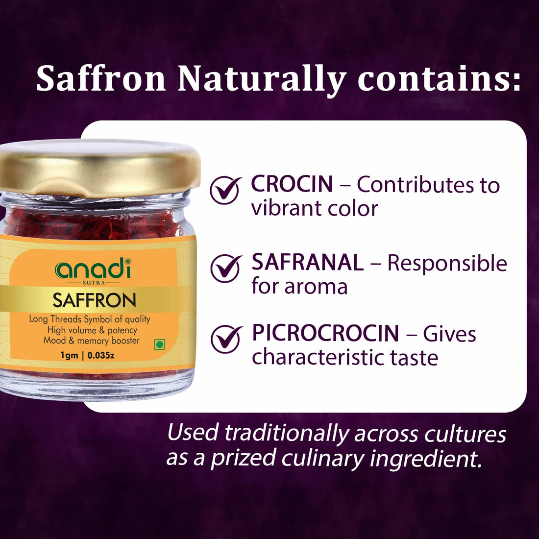 Kashmiri Saffron | 1 gm