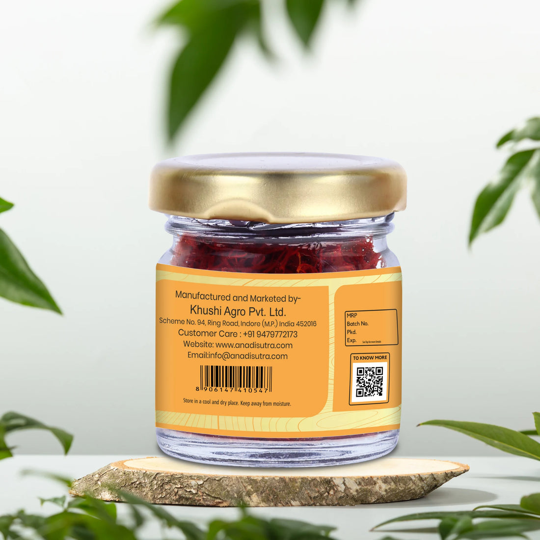 Saffron 1 gm |  Red Stigma | Reddish Longest Threads | High in Volume | Premium Variety