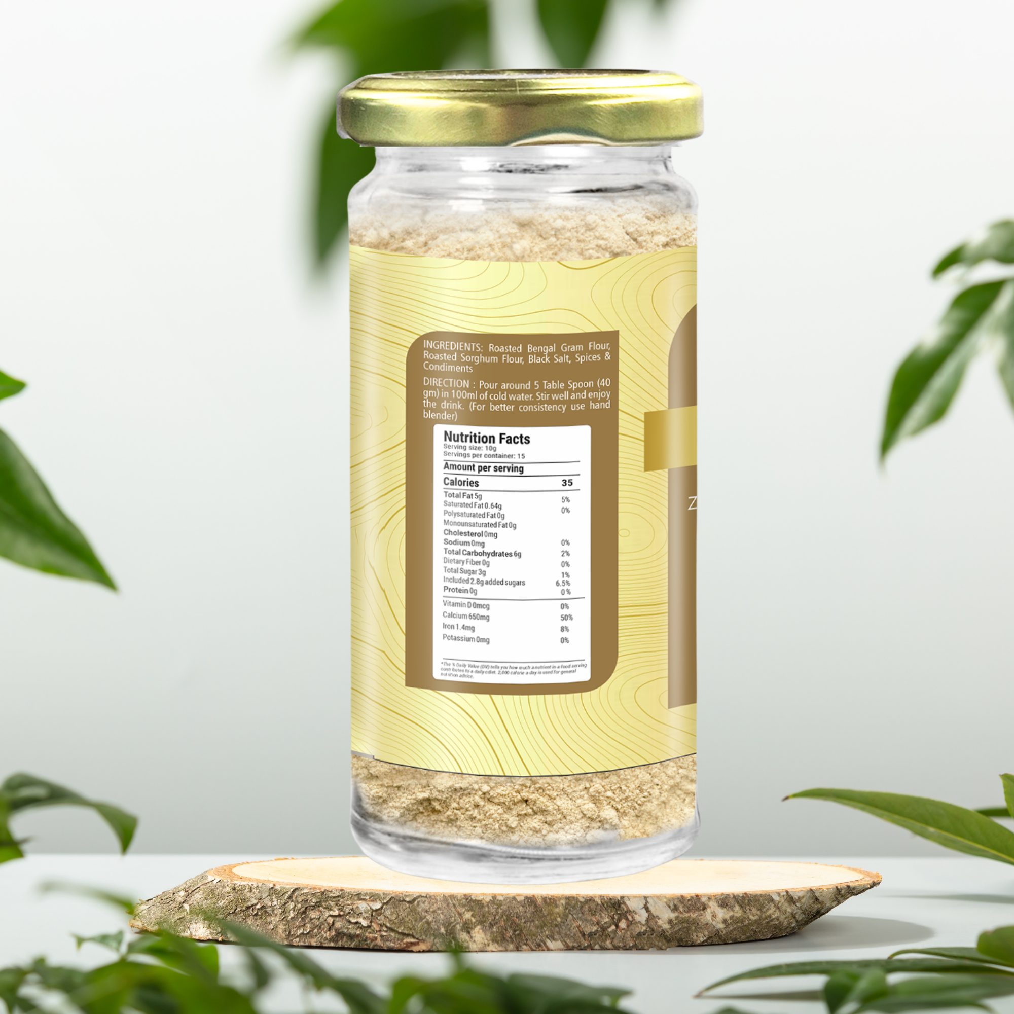 Sattu Drink Premix 150 gm | Salted Flavor | Pure Chana Sattu Drink | Rich in Protein & Fiber | Goodness of Black Salt