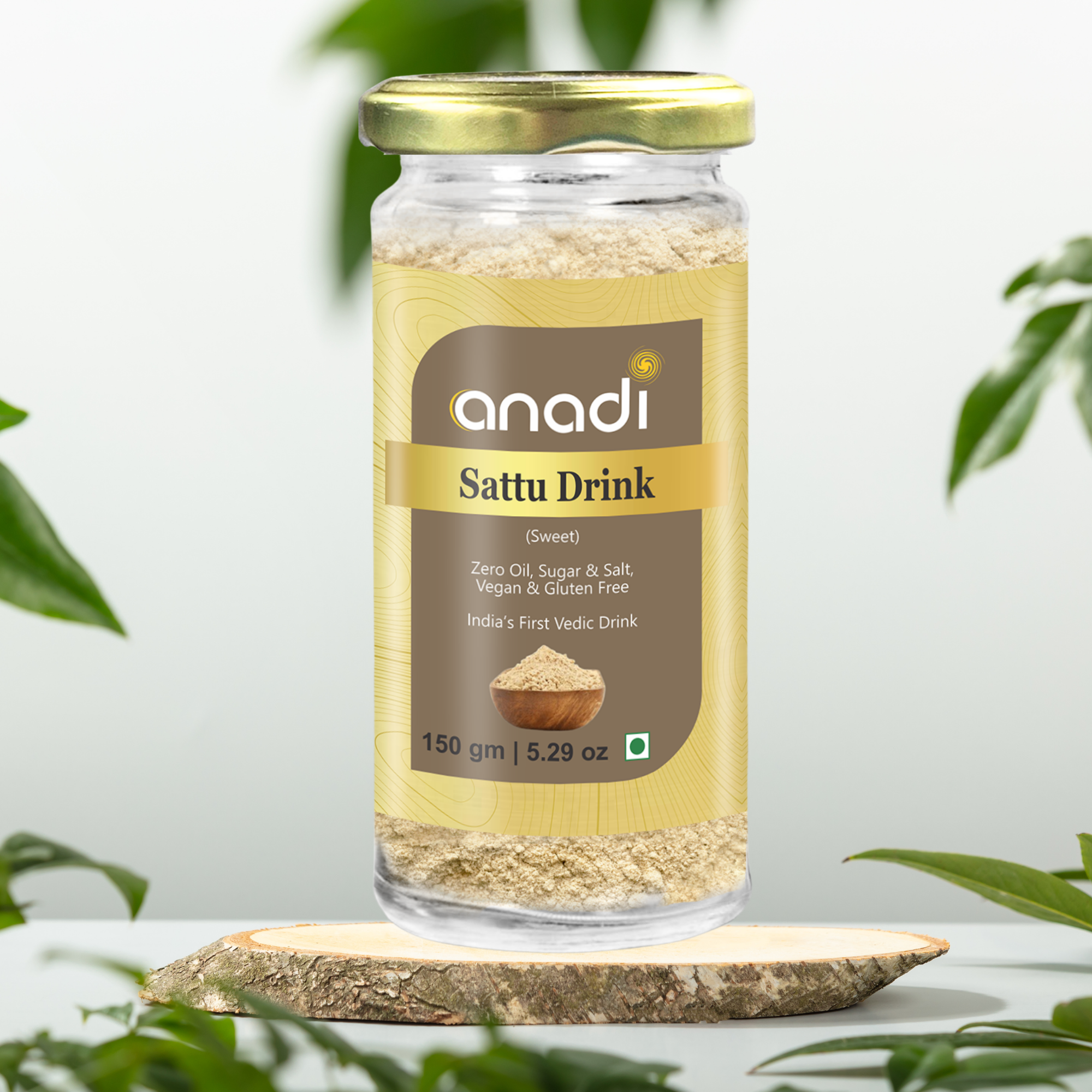 Sattu Drink Premix 150 gm | Sweet Flavor | Pure Chana Sattu Drink | Rich in Protein & Fiber | Goodness of Muscovado