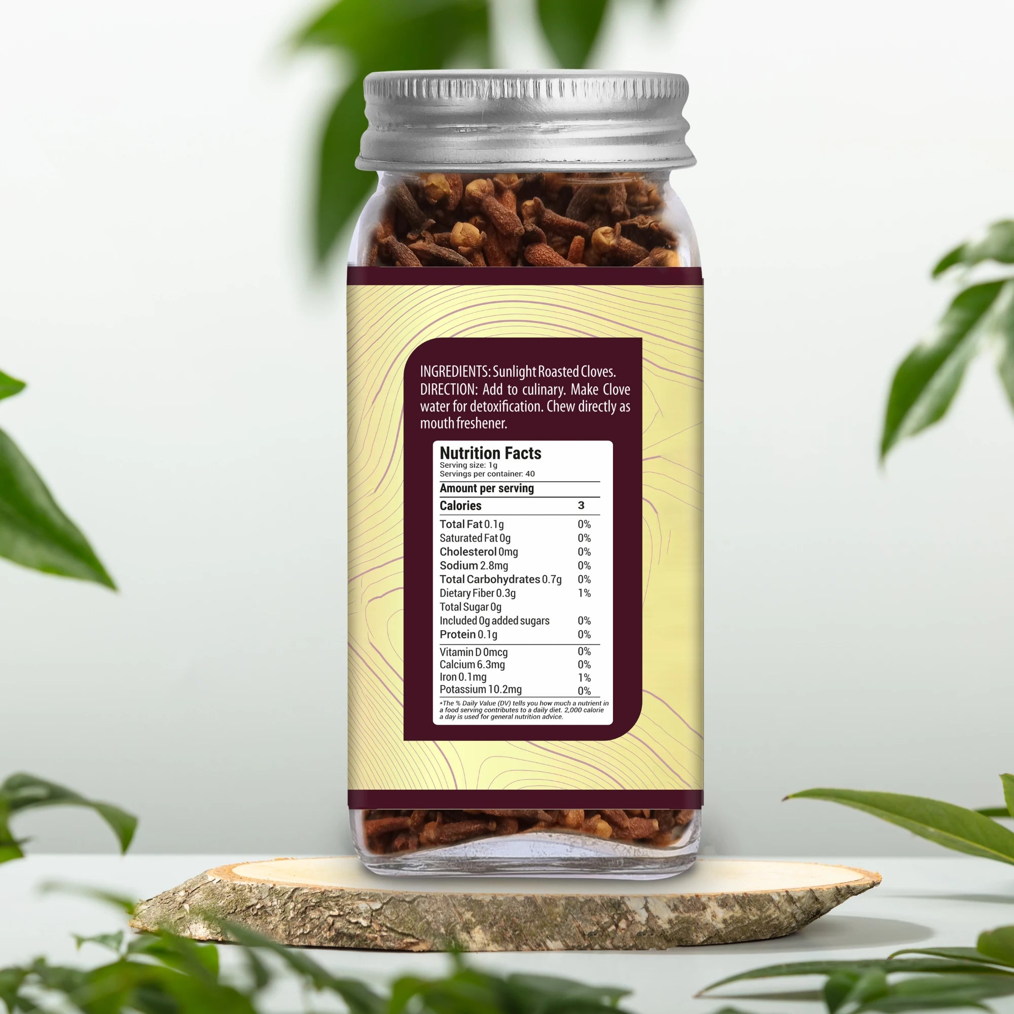 Sunkissed Roasted Clove 40 gm | Water Purifier | Chew Habit Controller | Travelling Essential | Cough & Cold Regulator