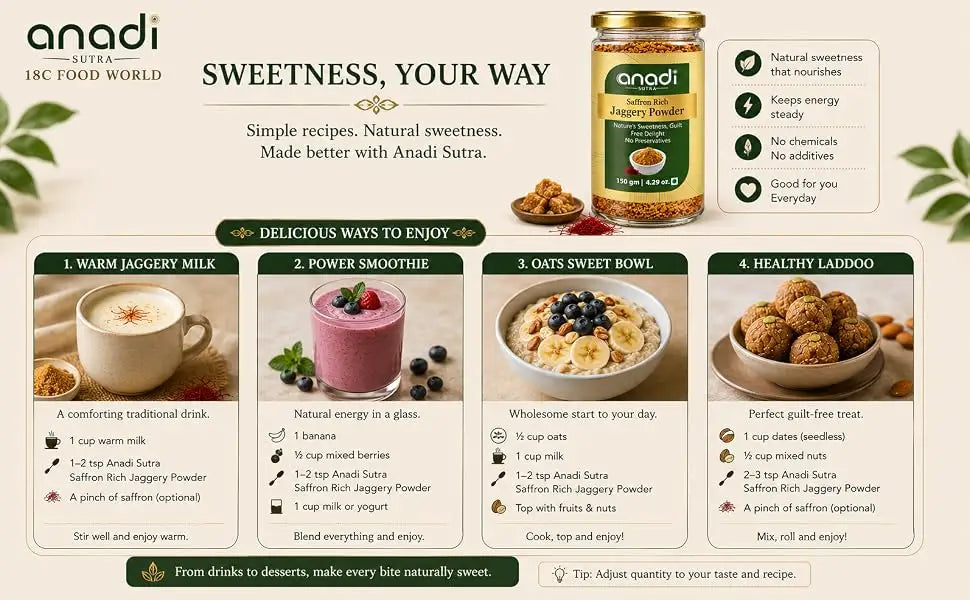 Saffron Rich Jaggery Powder | 150 gm