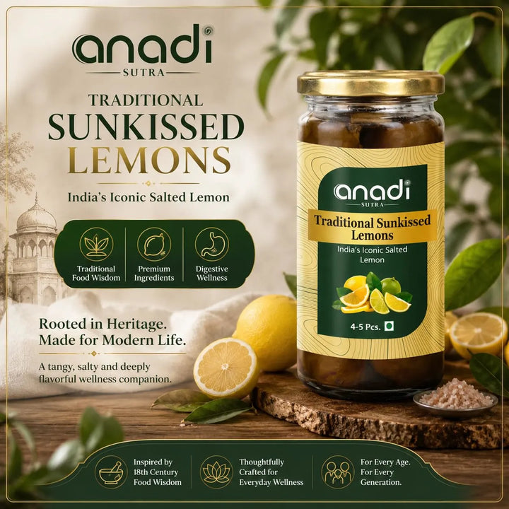 Traditional Sunkissed Lemons jar with an illustrated label and lemon slices