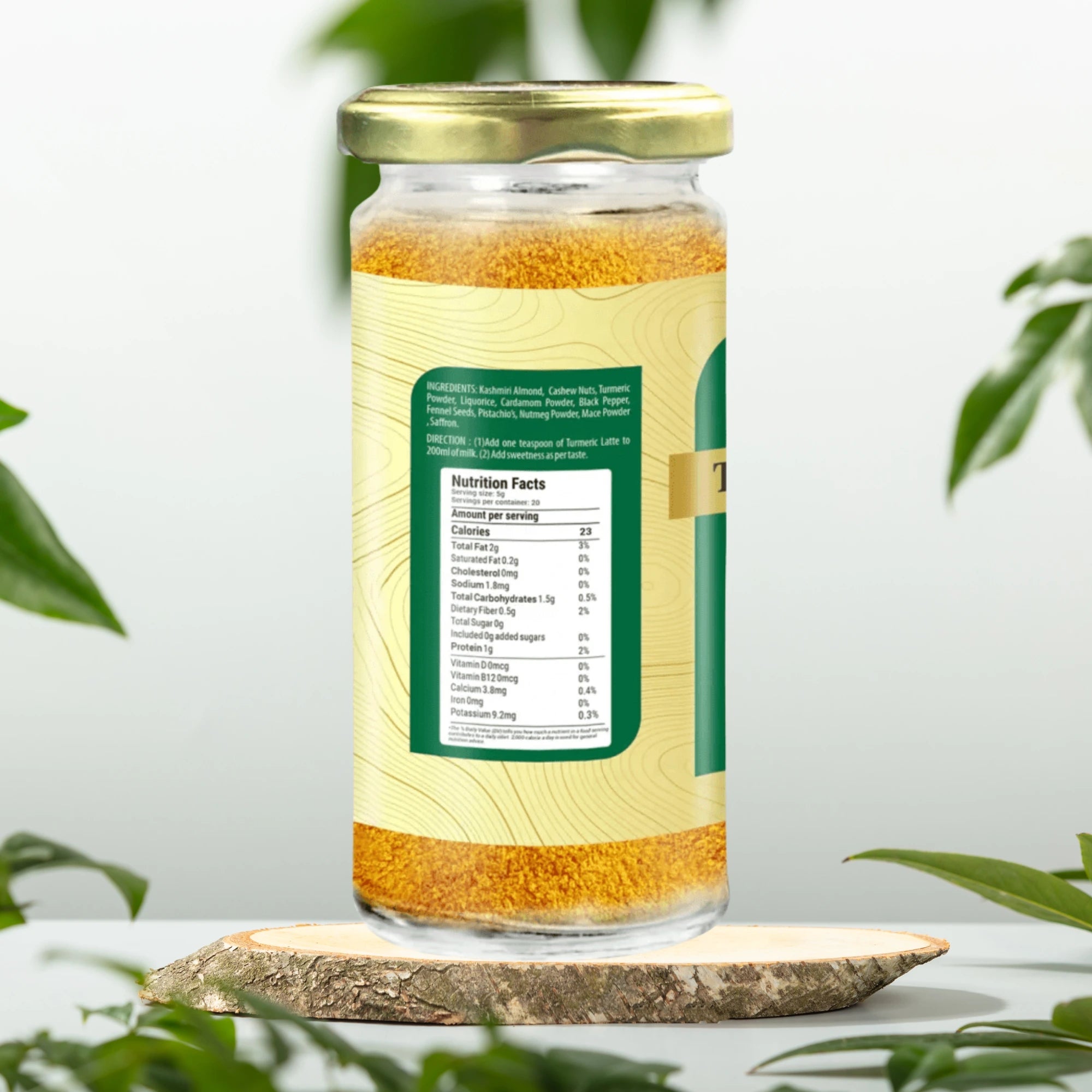 Turmeric Latte 100 gm | Superior Quality Red Turmeric, Mamra Almonds | Multi-functional Drink