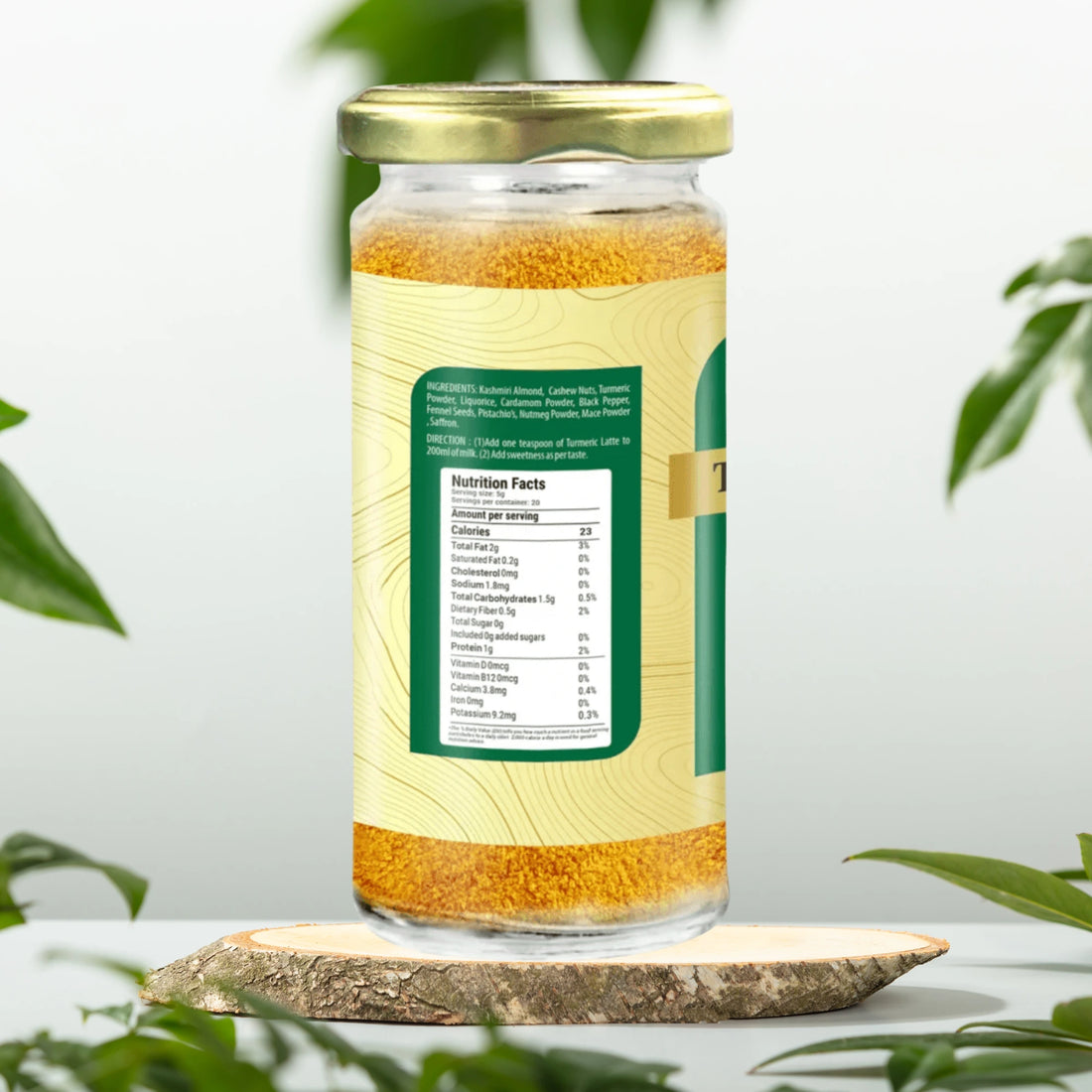 Turmeric Latte 100 gm | Superior Quality Red Turmeric, Mamra Almonds | Multi-functional Drink