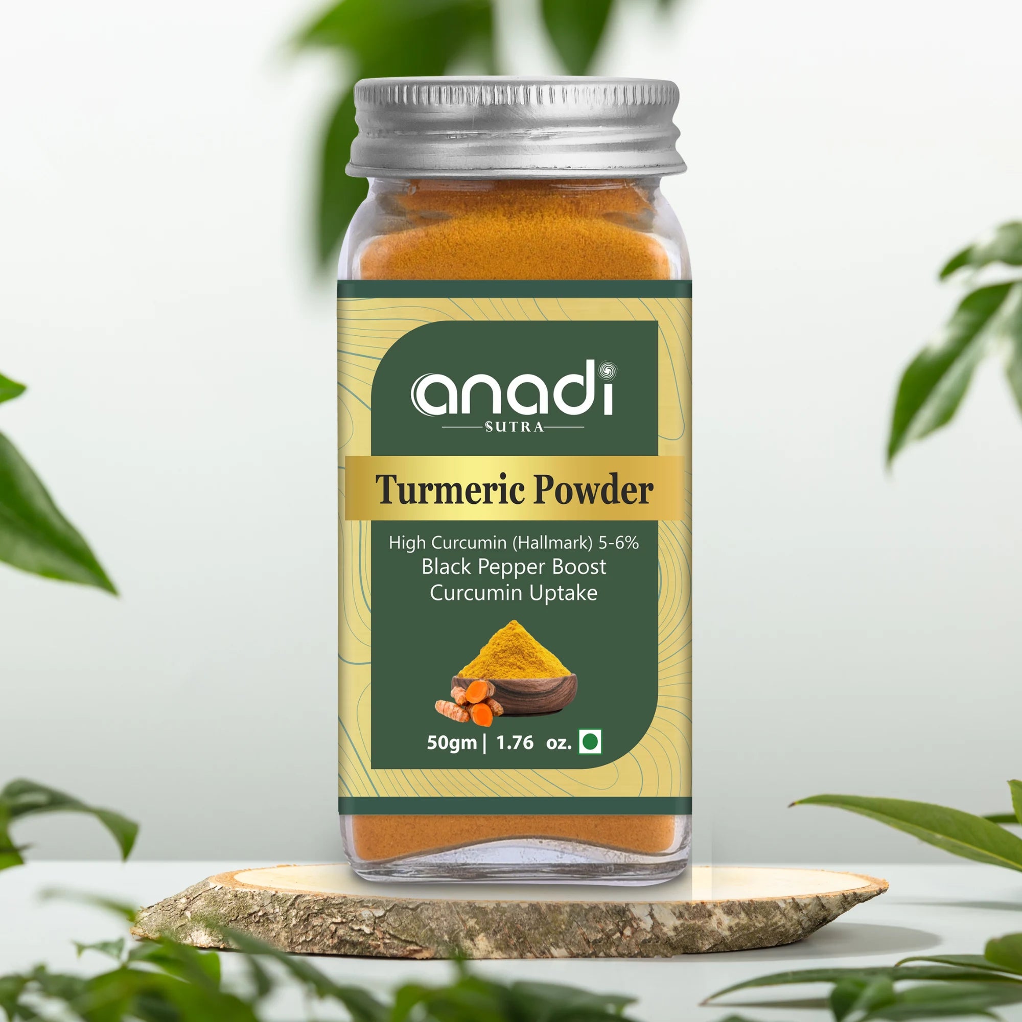 Turmeric Powder 50gm | World’s Best Pure High Curcumin Haldi | No Harmful Food Colors, Chemicals