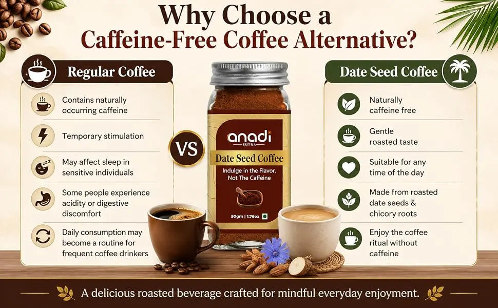 Date Seed Coffee | Cocoa Beans Infused | 50gm