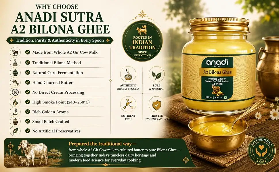 A2 Bilona Ghee | 20 ML | 250 ML | 500 ML | 1 L