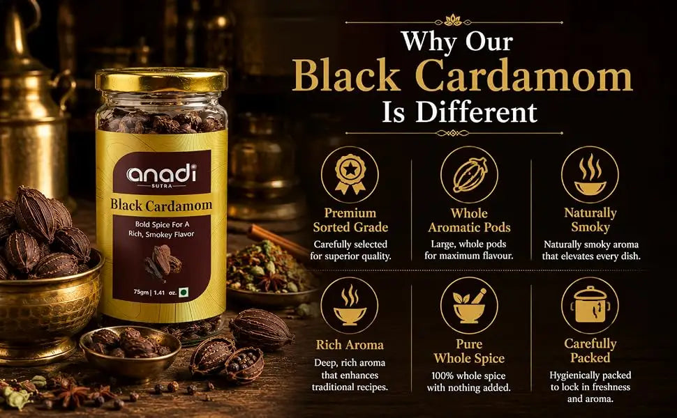 Black Cardamom | 75 gm