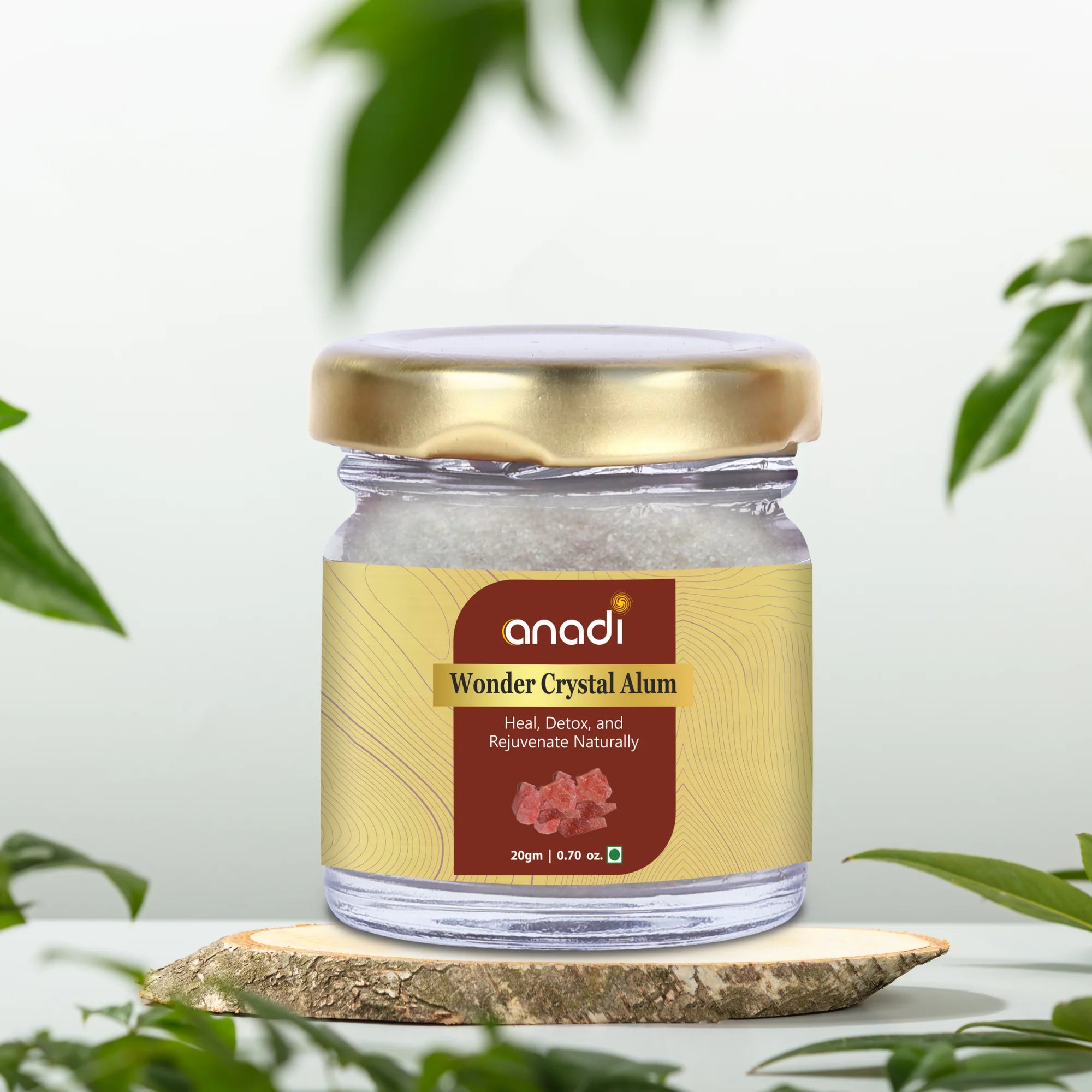 Wonder Crystal Alum 20 gm | Fitkari Powder | Water Purification | Skin Healing & Rejuvenation | Canker Sore Treatment | Pure Phitkari Sphatika